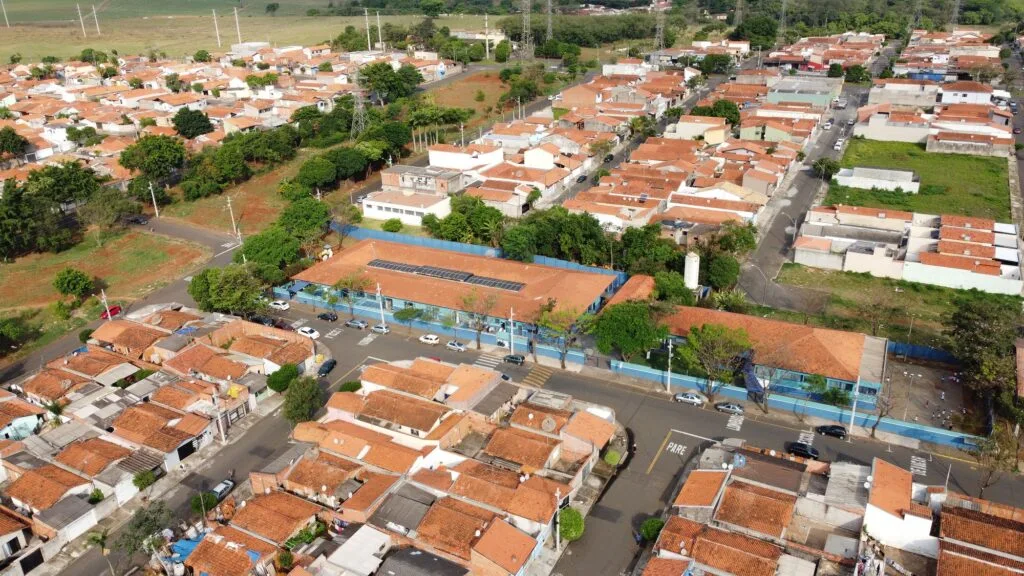 Foto aérea da região do Mário Dedini.