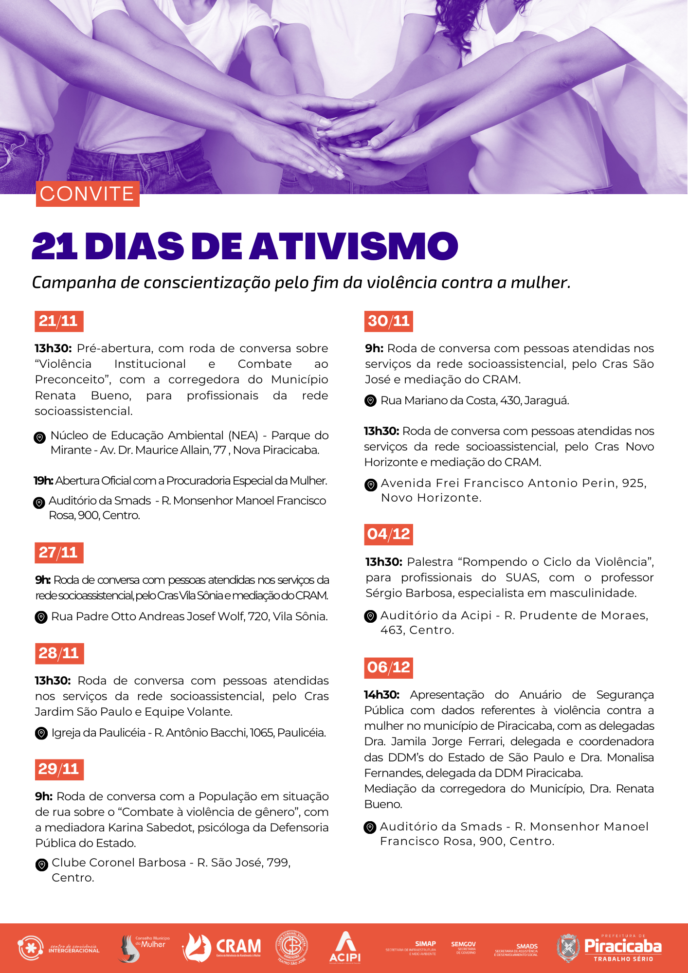 21 Dias de Ativismo Contra o Racismo: confira a programação – Prefeitura de  Paracambi