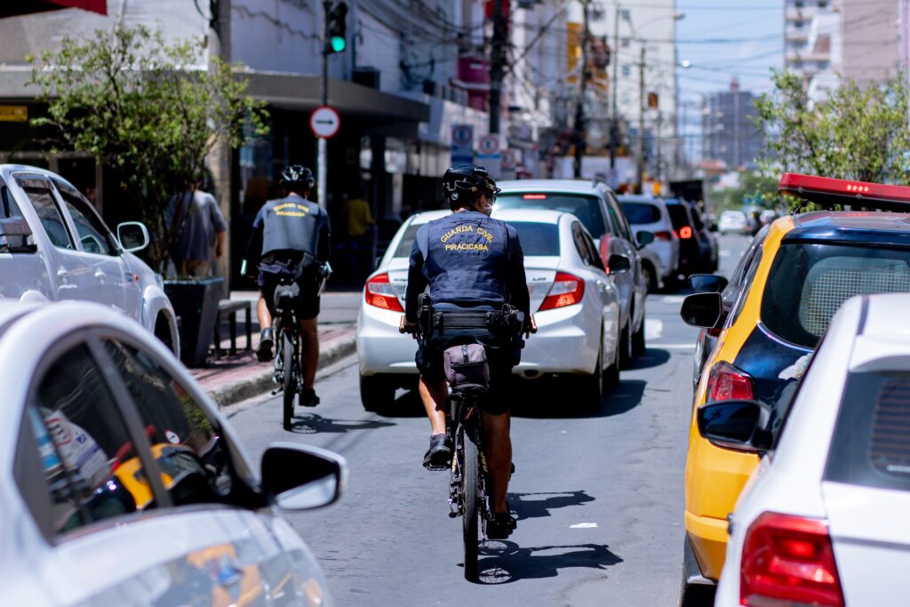 Pelotão ciclístico também está atuando nos corredores centrais para coibir crimes