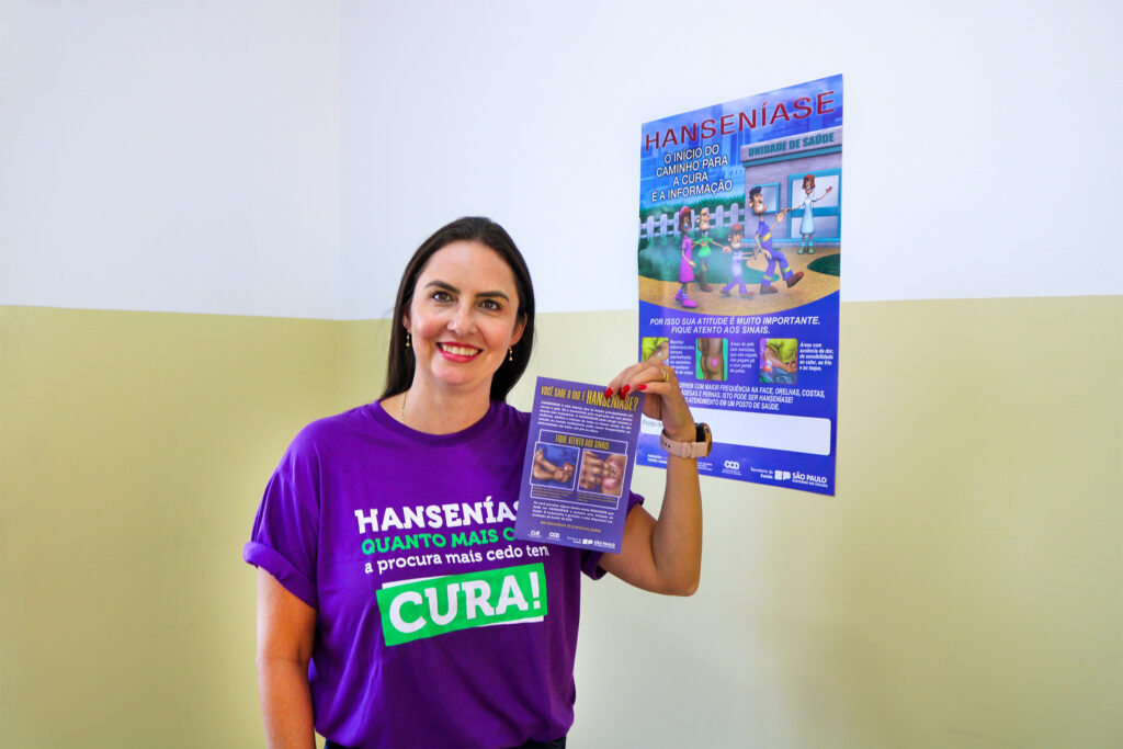Poliana Garcia, é enfermeira e interlocutora do Programa de Tuberculose e Hanseníase de Piracicaba