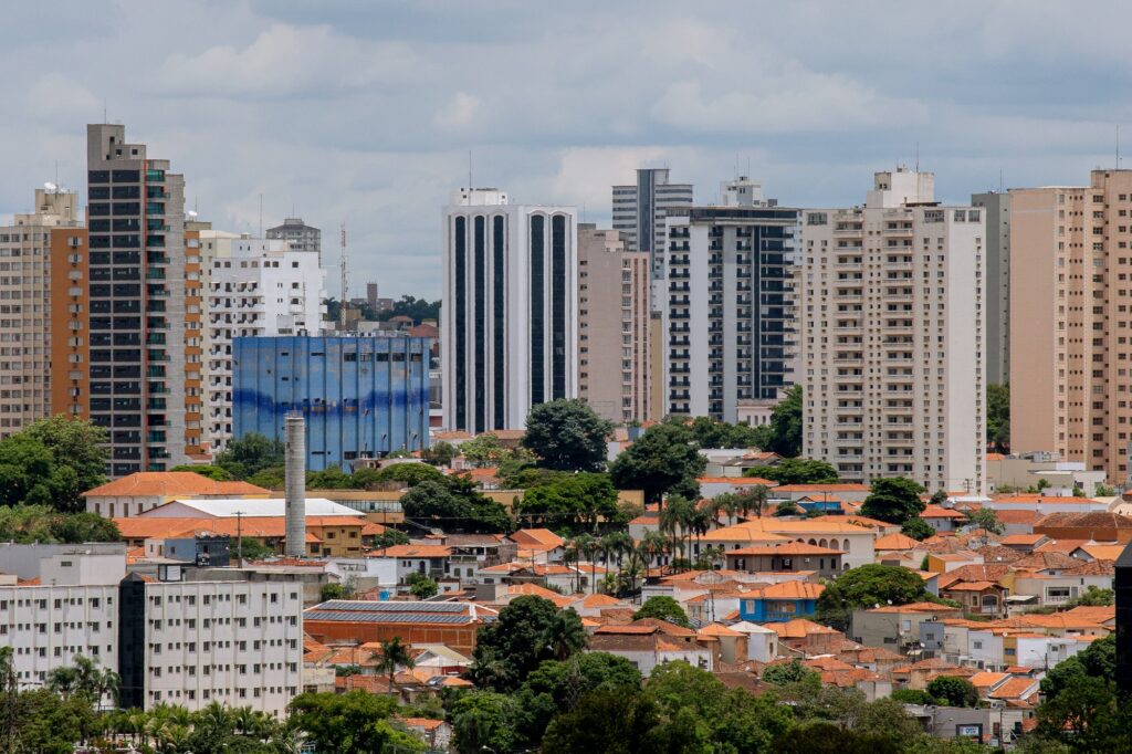 imagem aérea da cidade