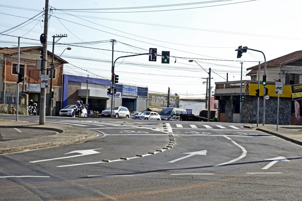 Avenida São Paulo recebeu reforço na sinalização.