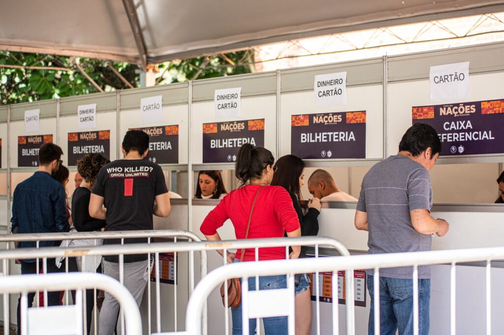Várias bilheterias estarão funcionando na Festa das Nações.