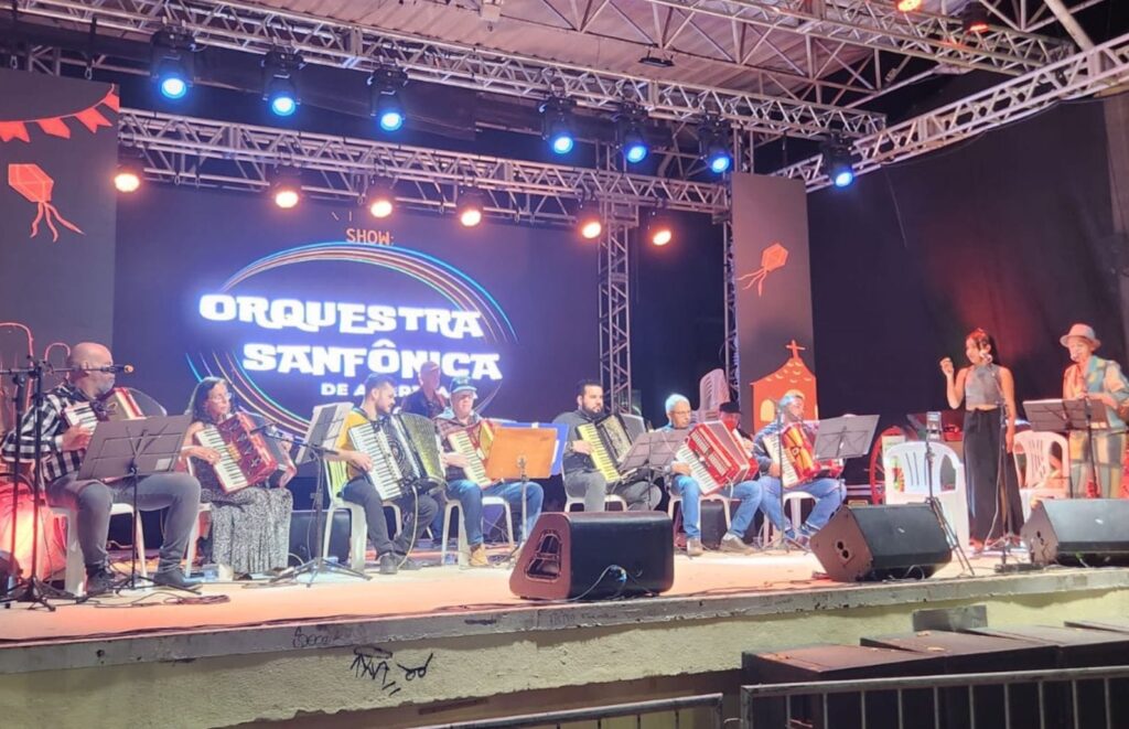 A Orquestra Sanfônica é de Americana e conta com sete sanfonas