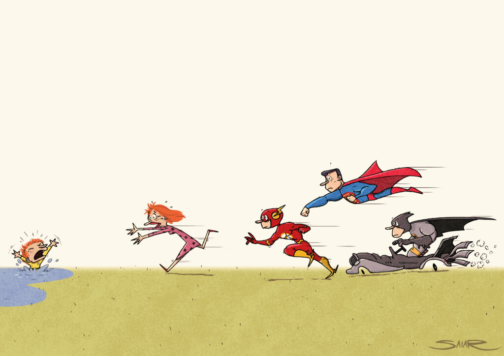 Salar Eshratkhah, do Irã, foi selecionado na categoria cartum