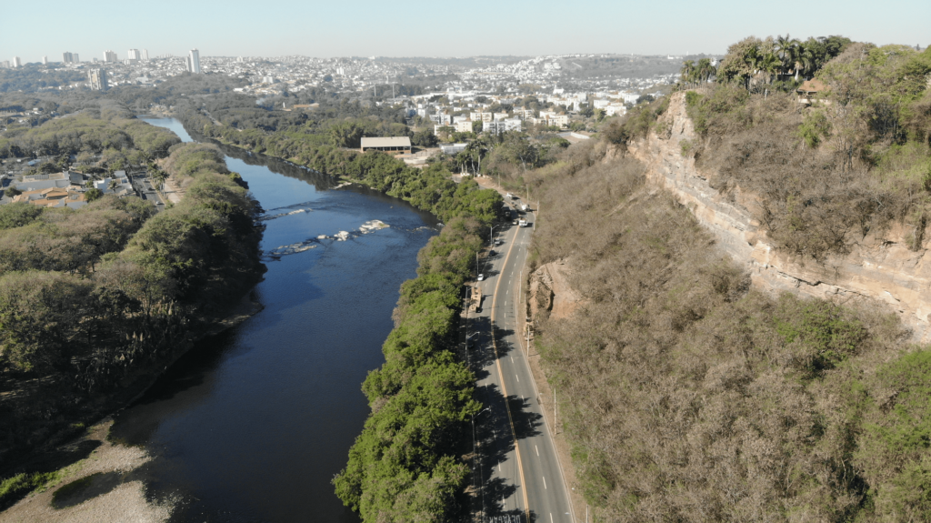 Vista aérea da Avenida Jaime Pereira.