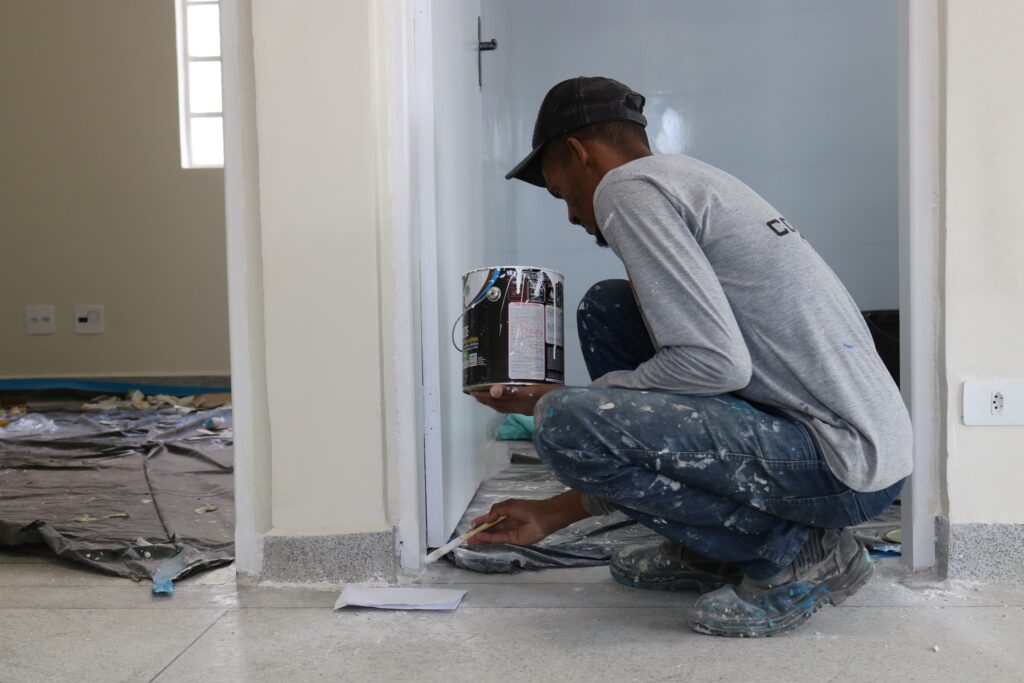 Na USF Santa Fé, as obras estão 80% concluídas