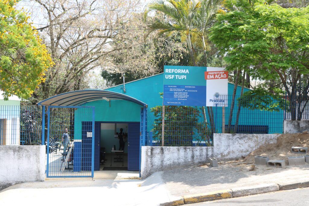 Na USF Tupi as obras estão 70% concluídas