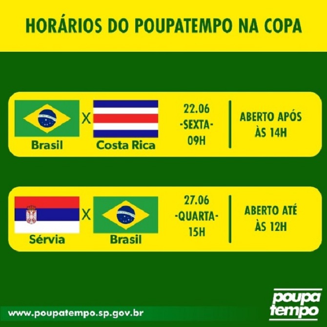 Detran informa horário de funcionamento em jogos do Brasil durante a Copa  2018